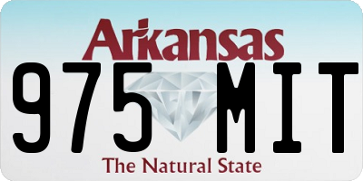 AR license plate 975MIT