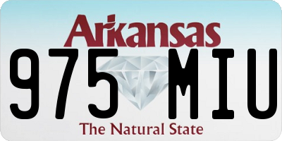 AR license plate 975MIU