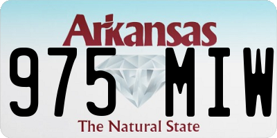 AR license plate 975MIW
