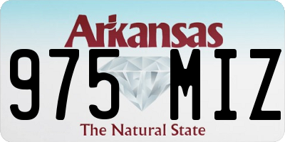 AR license plate 975MIZ