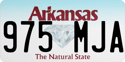 AR license plate 975MJA