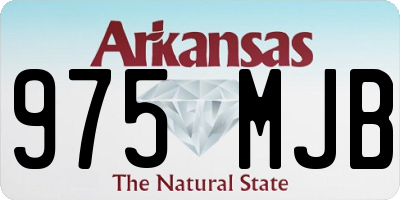 AR license plate 975MJB