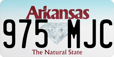 AR license plate 975MJC