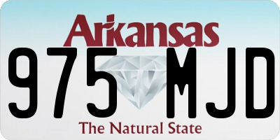 AR license plate 975MJD