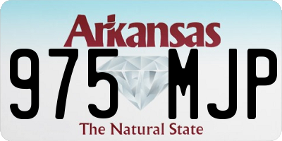 AR license plate 975MJP
