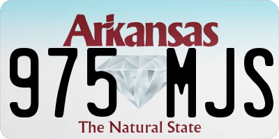 AR license plate 975MJS
