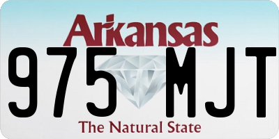 AR license plate 975MJT