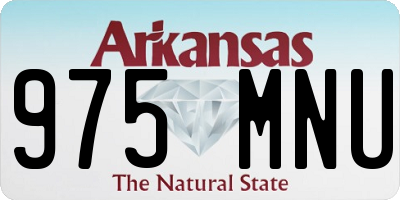 AR license plate 975MNU