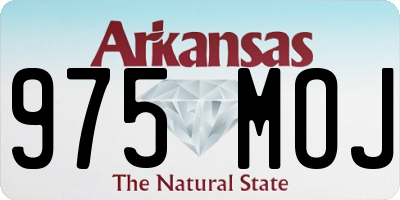 AR license plate 975MOJ