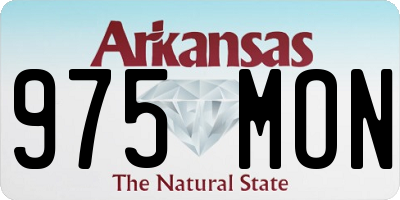 AR license plate 975MON