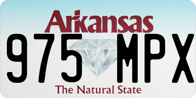 AR license plate 975MPX