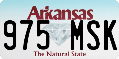 AR license plate 975MSK
