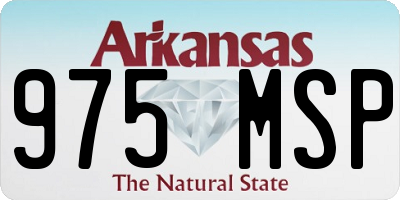AR license plate 975MSP