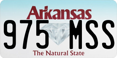 AR license plate 975MSS