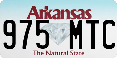 AR license plate 975MTC