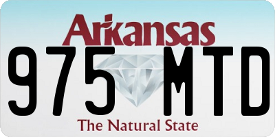 AR license plate 975MTD