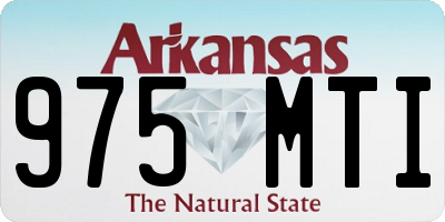 AR license plate 975MTI