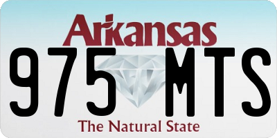 AR license plate 975MTS