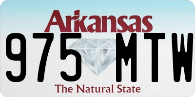 AR license plate 975MTW
