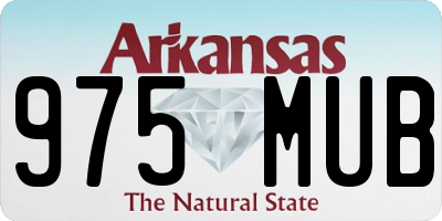 AR license plate 975MUB