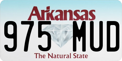 AR license plate 975MUD