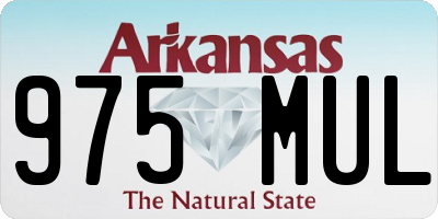 AR license plate 975MUL