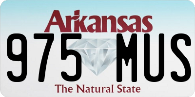 AR license plate 975MUS