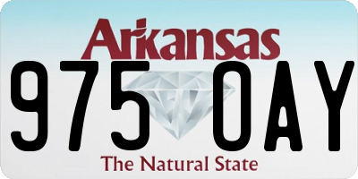 AR license plate 975OAY