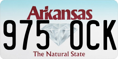 AR license plate 975OCK