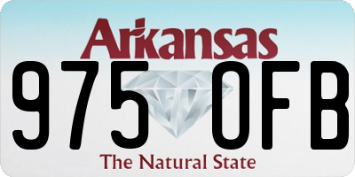 AR license plate 975OFB