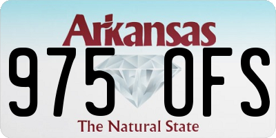 AR license plate 975OFS
