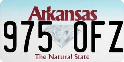 AR license plate 975OFZ