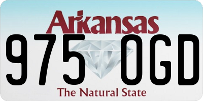 AR license plate 975OGD