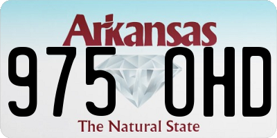 AR license plate 975OHD