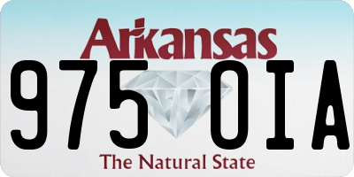 AR license plate 975OIA