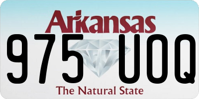 AR license plate 975UOQ