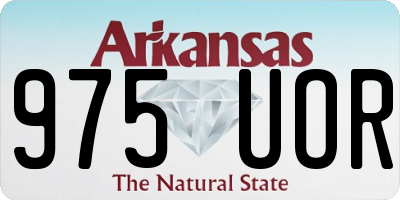 AR license plate 975UOR
