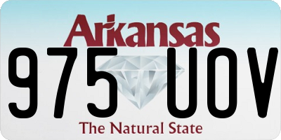 AR license plate 975UOV