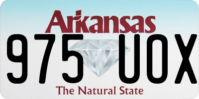 AR license plate 975UOX