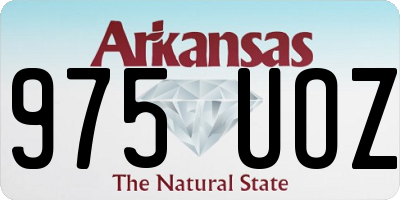 AR license plate 975UOZ
