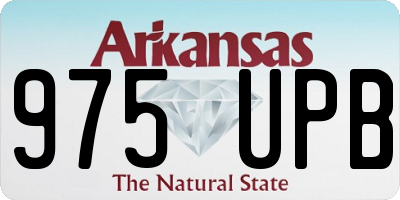 AR license plate 975UPB