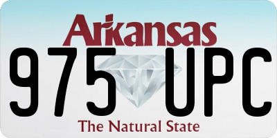 AR license plate 975UPC