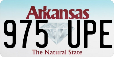AR license plate 975UPE