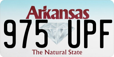 AR license plate 975UPF