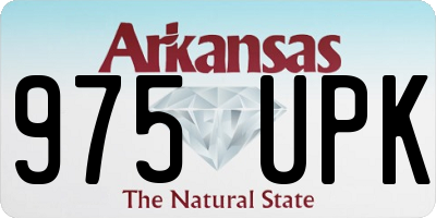 AR license plate 975UPK