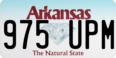 AR license plate 975UPM