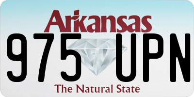 AR license plate 975UPN
