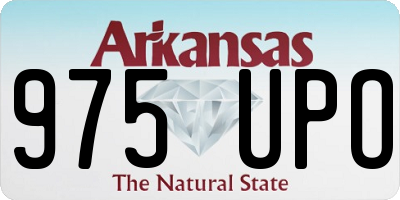 AR license plate 975UPO