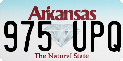 AR license plate 975UPQ