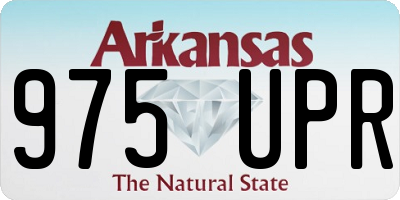AR license plate 975UPR